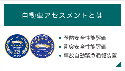 自動車アセスメント 予防安全性能評価 衝突安全性能評価