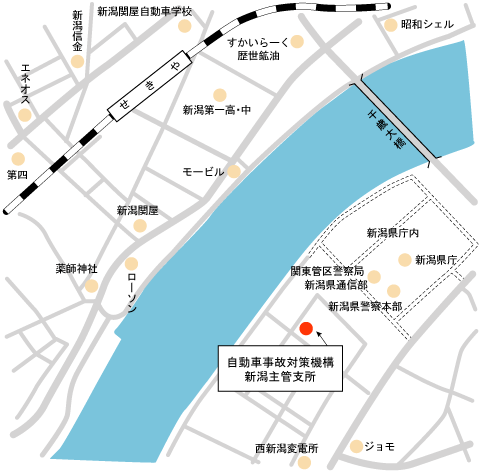 所在地一覧 新潟主管支所 独立行政法人自動車事故対策機構 Nasva