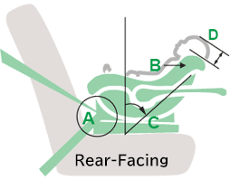 Rearward facing type