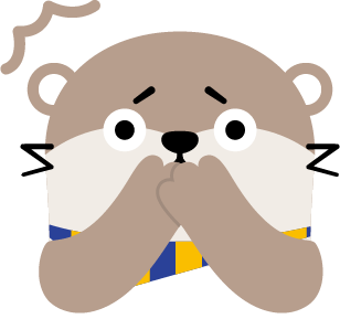 びっくりしたナスバちゃん